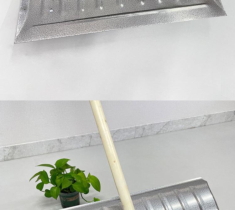 Thickened Snow Shovel with Wheels for Courtyard and Ground Snow Clearing