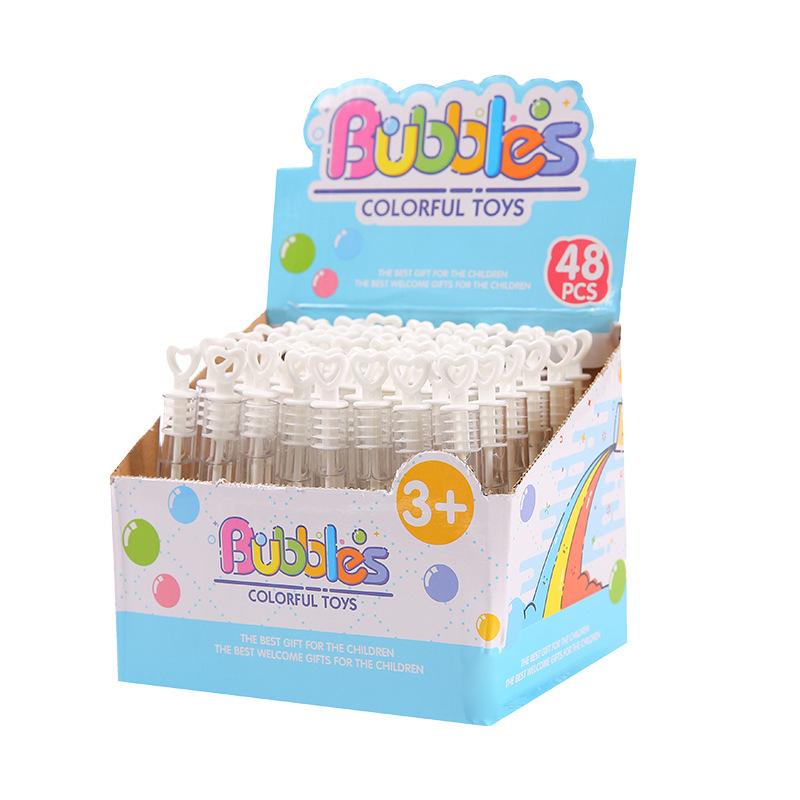 Unbreakable Mini Heart-Shaped Bubble Wand for Weddings, Festivals, and Parties.