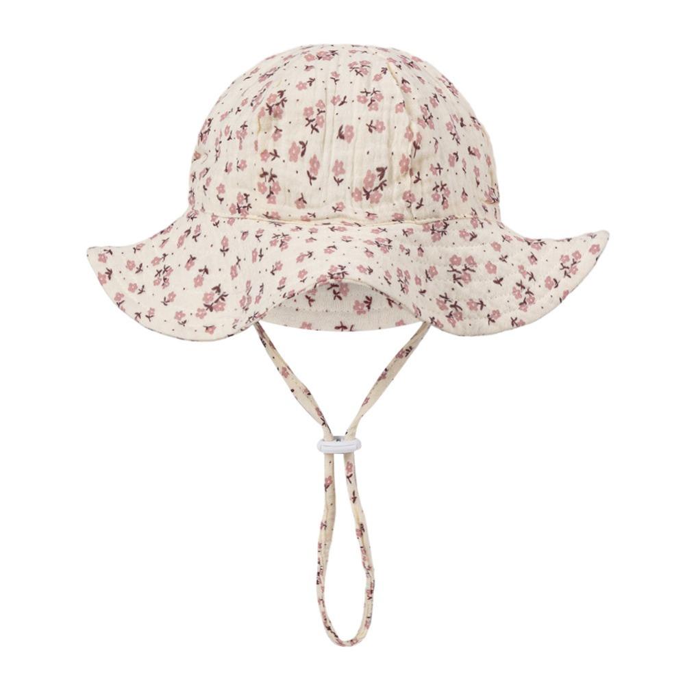 Детская панамка с широкими полями и цветочным принтом, хлопковая детская кепка от солнца, новая детская шляпа рыбака, для мальчиков Style B