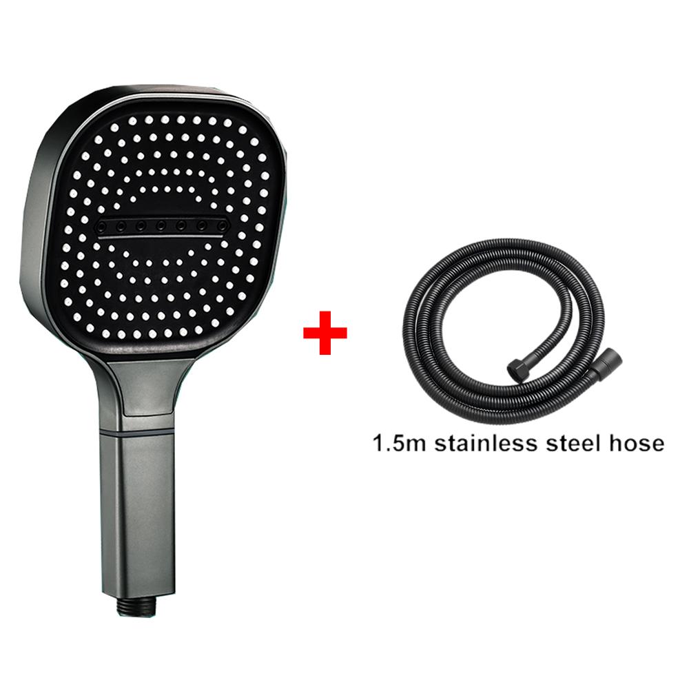3 Modes Large Rainfall Shower Head 13cm Big Panel Square High Pressure Handheld ShowerHead ABS Portable Spa Filter Shower Nozzle