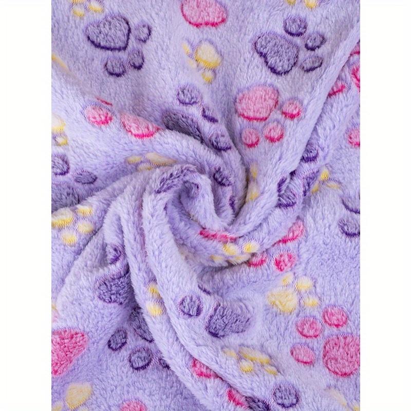 1 Pakke Lilla Hundepoteavtrykk Fleecepledd, Mykt Kjæledyrpledd For Små/Middels/Store Hunder & Katter, Tynt For Sommer
