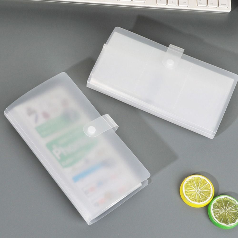 3 Inch Photocards Holder Transparent Bill Storage Booklet Simple Idol Card Collection Binder