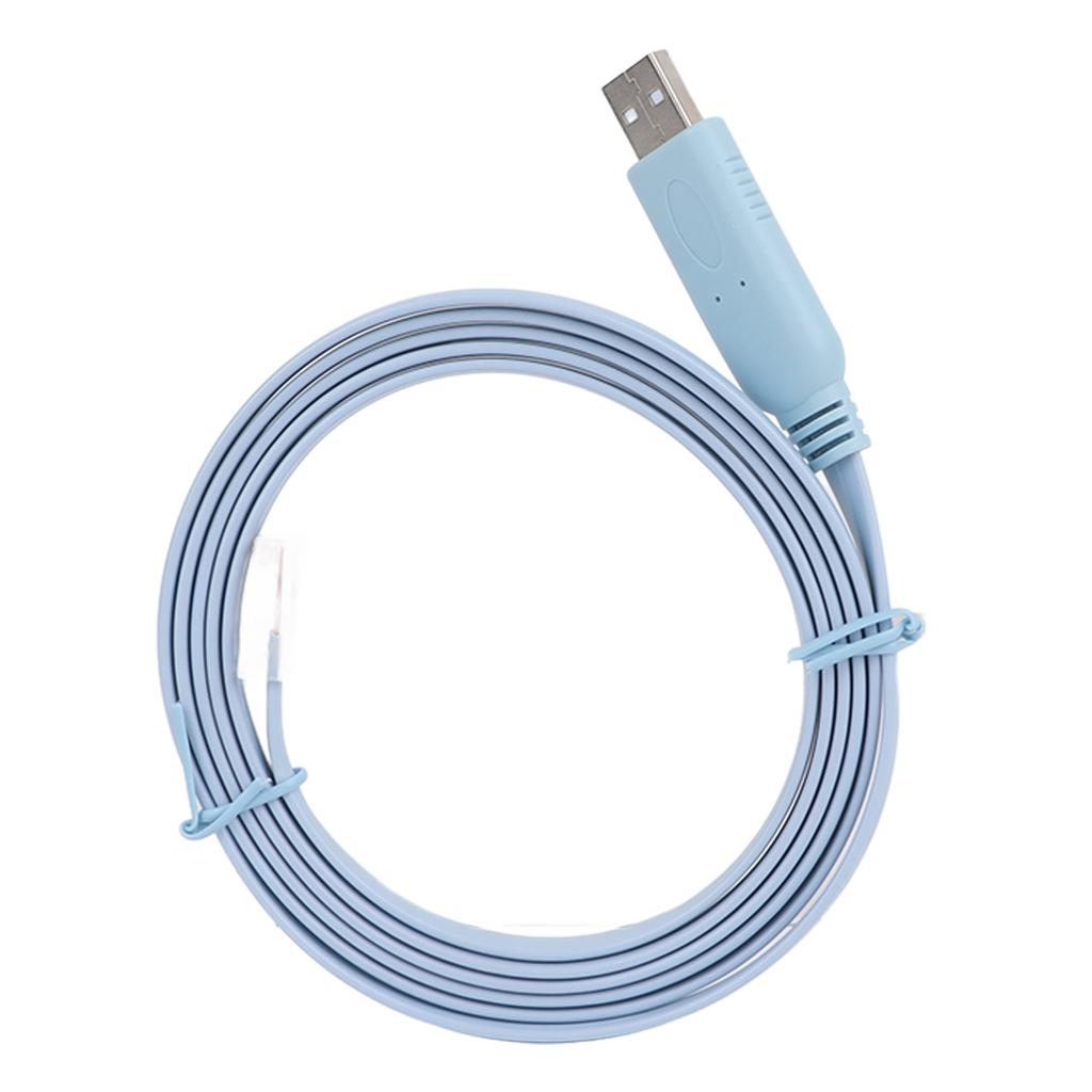 כבל קונסולה USB ל-RJ45 5.9 רגל מהירות גבוהה עמיד תקע נחושת פלאג אנד פליי כבל טורי USB ל-RJ45