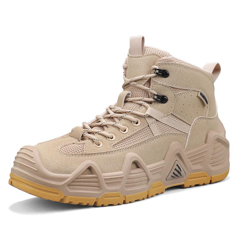 Odporne na zużycie męskie ultralekkie buty taktyczne outdoorowe buty średniej wysokości pustynne buty outdoorowe antypoślizgowe rekreacyjne profesjonalne sportowe buty trekkingowe męskie