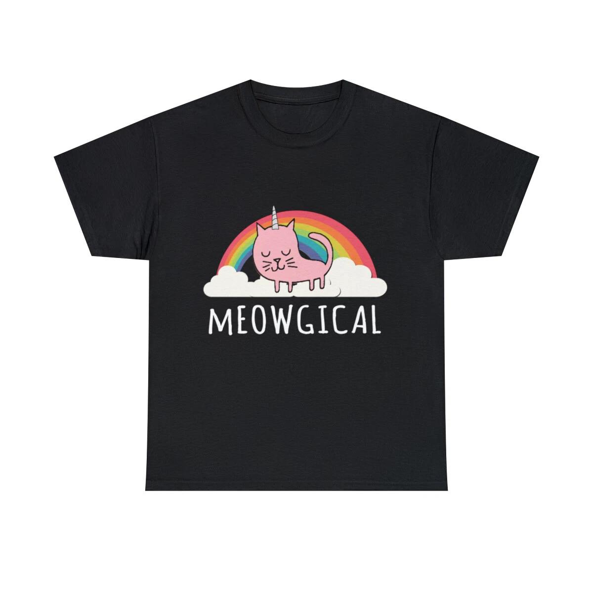 Cats Are Meowgical Graphic Tee Shirt, S-5XL L