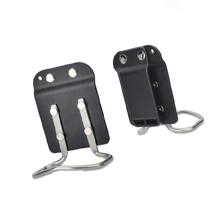 2pc Industrial Grade Hammers Drill Holders Carbon Steel Construction Workshop Garage Tool Wall Mount System