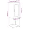 Sideboard Pink 36 x 39 x 107 cm Cold Rolled Steel