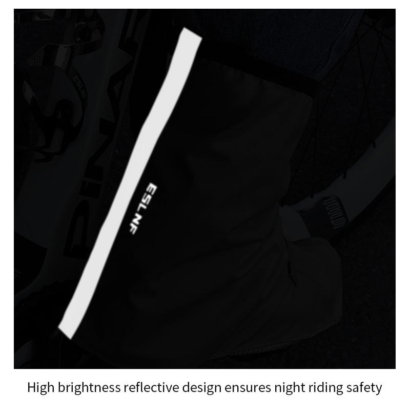 ESLNF Windproof Waterproof Shoe Covers High Visibility Reflective Anti-Slip Reusable Overshoes for Motorcycle Cycling