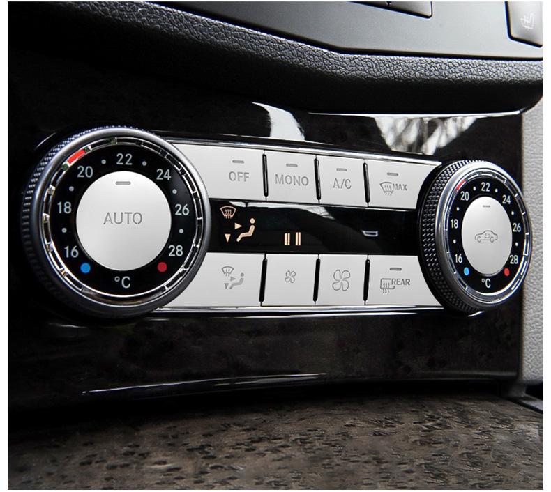 Suitable for Mercedes-Benz GLK Interior Modification C200L GLK300 GLK260 Central Air Conditioning Adjustment Button Sticker