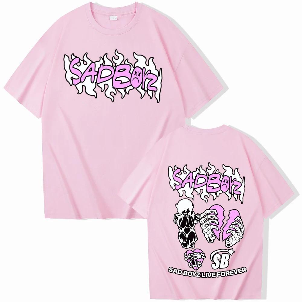 2024   Junior H Sad Boyz T-Shirts Unisex Harajuku O-Neck Short Sleeve Shirts Fans Gift