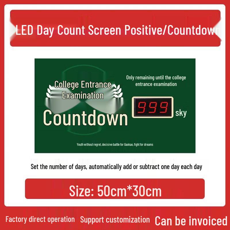 LED Exam Countdown Timer
