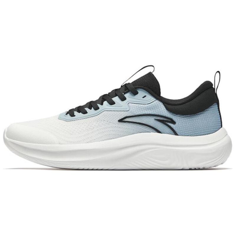Anta Breathable And Lightweight Low top Casual Running Shoes Men's White Black Blue Sneakers