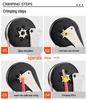 Tubular Insulated Needle Crimping Pliers 4/6-Sided Electrician's Terminal Crimpers