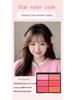 Six-Color Blush Palette: Large Multi-Tone Rouge for Makeup Artists and Students - Ideal for Studio and Stage.