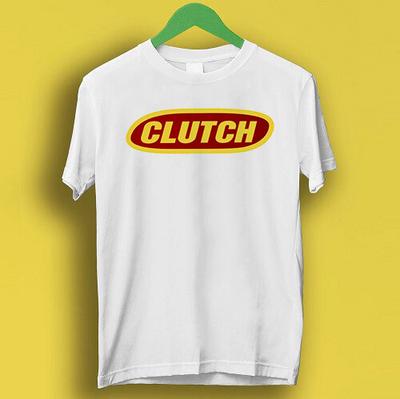 Clutch Logotipo Clássico Stoner Rock A Banda da Empresa Retro Presente Camiseta T Shirt P79