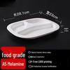 Rectangular Multi-Compartment Melamine Dinner Plates