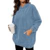 Women's Fashionable Casual Hooded Pullover Vintage Washed Drop-shoulder Long-sleeved Loose Sweater