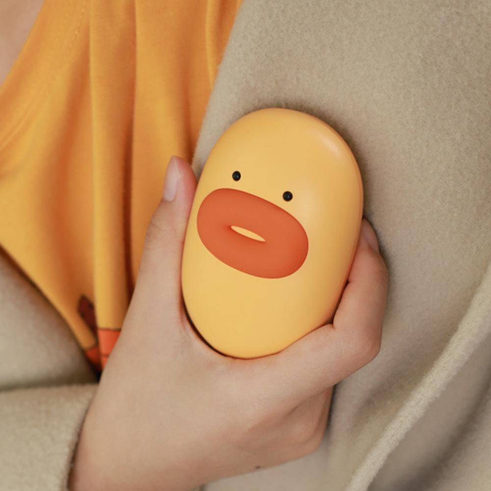 Hand Warmer Heater Practical Two Gear Adjustment Plastic Cartoon Charming Mini Hand Warmer Power Bank for Daily Use