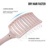 BEWAVE Hair Brush for Blow Breathable Curved Detangling Brush for Men and and Straight Pink Drying, Women, Wet, Dry, Curly, Thick, Hair,