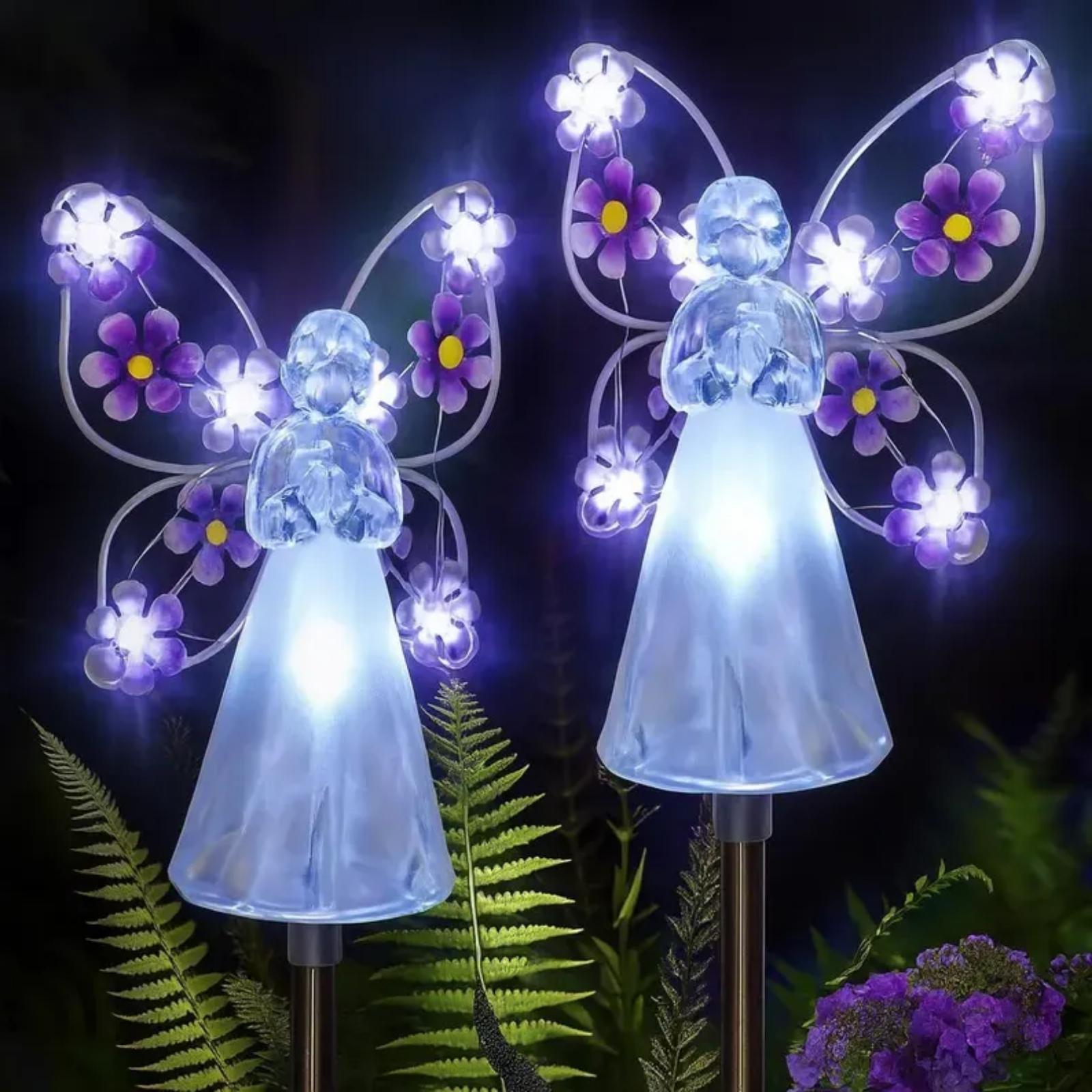 Solar Garden Lights Outdoor Decorative Solar Lights Patio Garden Ground Plug Lights one size