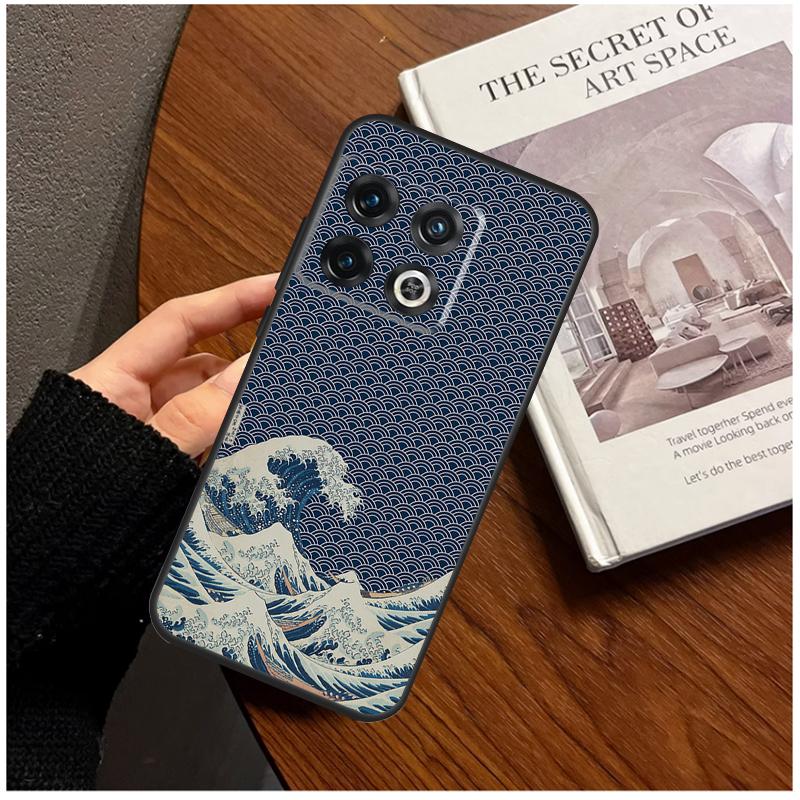 Japanese Wave Art Case For OnePlus 13s 13R 12R 10R 13 12 11 8T 10T Nord CE 4 3 2 Lite N10 N20 N30 Nord 5 Cover