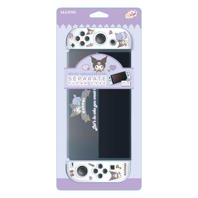 Allone Separate Clear Case for Gaming Sanrio Characters Kuromi X X 10cm Protects from Scratches and Dirt Compatible with Switch OLED Screen Charges