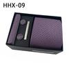 Paisley Men'S Tie Square Cuff Tie Clip Gift Box Set Business Casual Tie Black Gift Box