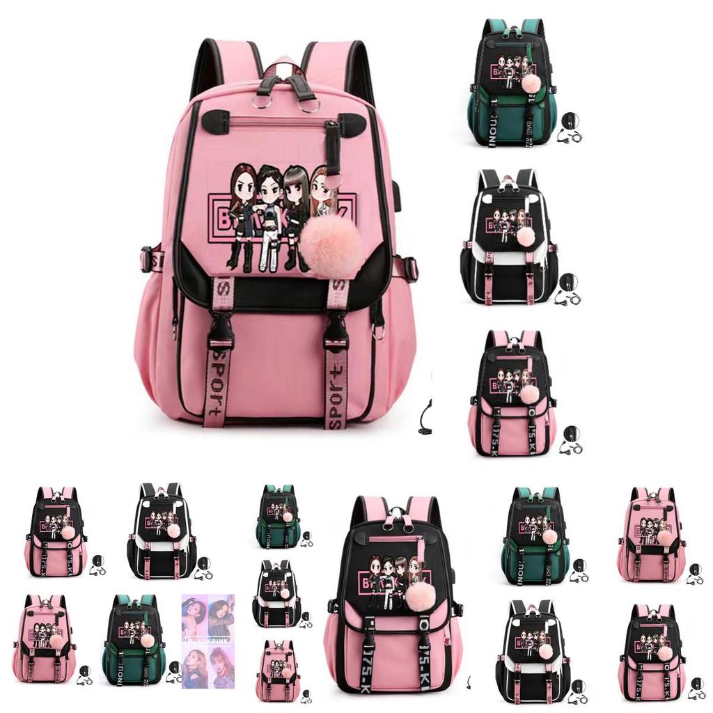 Stilvoller Urbaner Minimalistischer Sternenhimmel Rucksack Koreanische Girlgroup Park Chaeyoung Lisa Kim Jisoo Gleicher Stil Oxford-Stoff