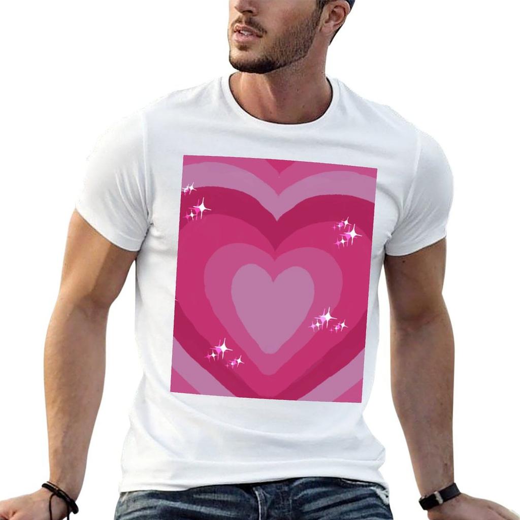 Trendy and Beautiful Heart Background TShirt Casual Graphic Print Tee