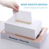 Akryl Tissueboxskydd Tissueboxskydd Rektangulärt Vitt Tissueboxhållare för Badrum Kök Sovrum Kontor