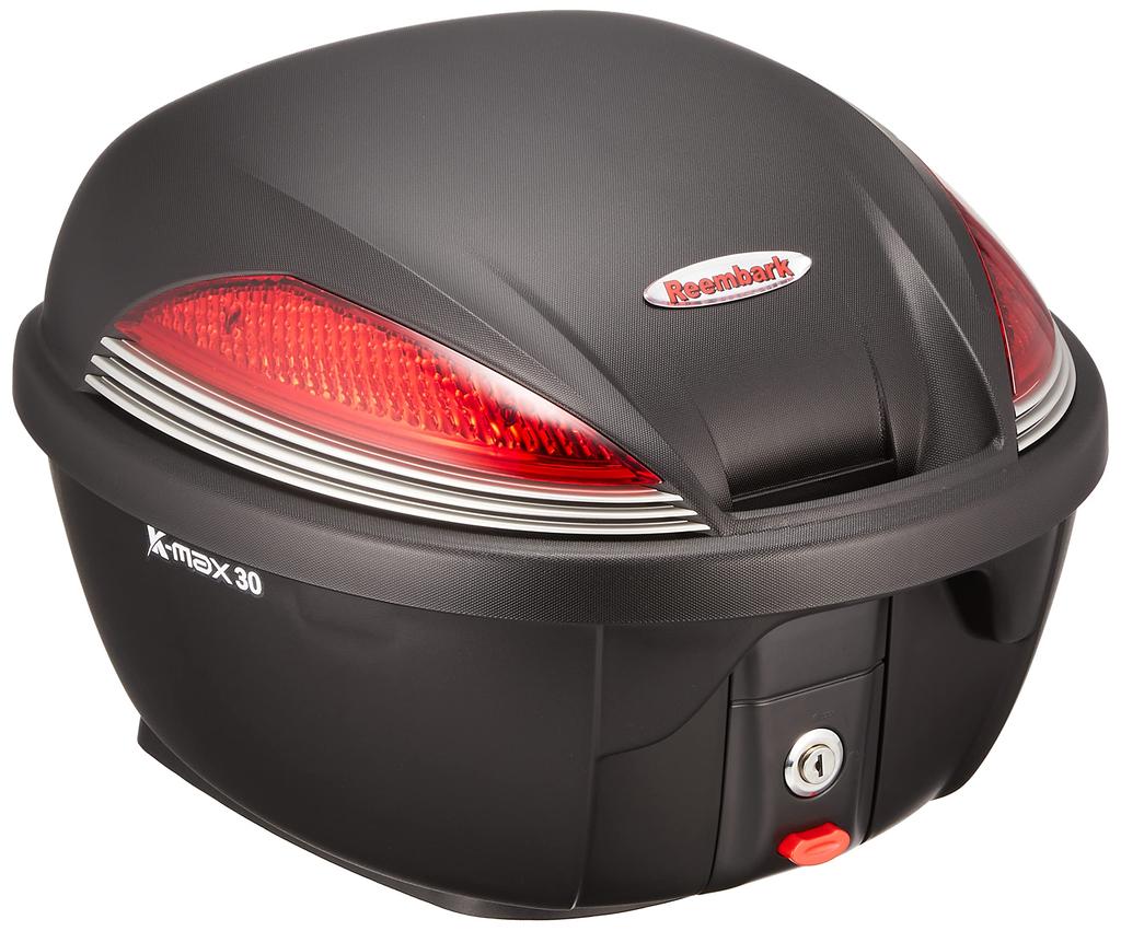 Kijima Motorcycle Parts Reembark K25-P Rear Box, 30L, Black, 908-012