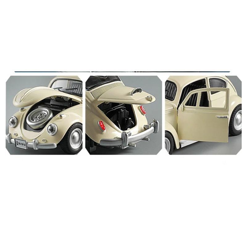 1/18 Volkswagen Beetle 1955 Alloy Metal Diecast Model Car Toy Car High Simulation Classic Collection Hobbies Holiday Gifts Child