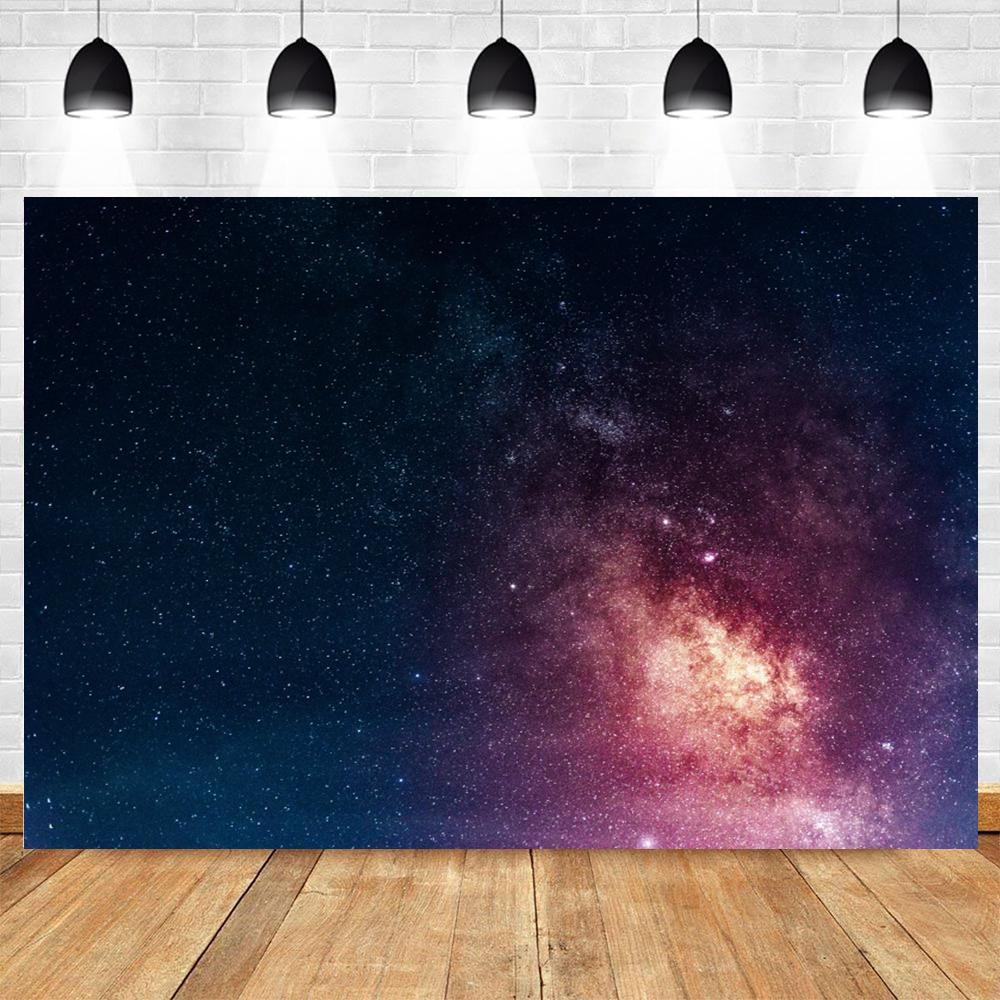 Cosmic Galaxy Backdrop Starry Sky Milky Way Stars Universe Space Theme Photo Background Baby Shower Birthday Party Decor Banner