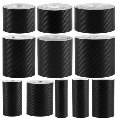 3D Carbon Carbon Fiber Car Sticker DIY Paste Strip Rolls Different Sizes Auto Anti Scratch Protector Tape Waterproof