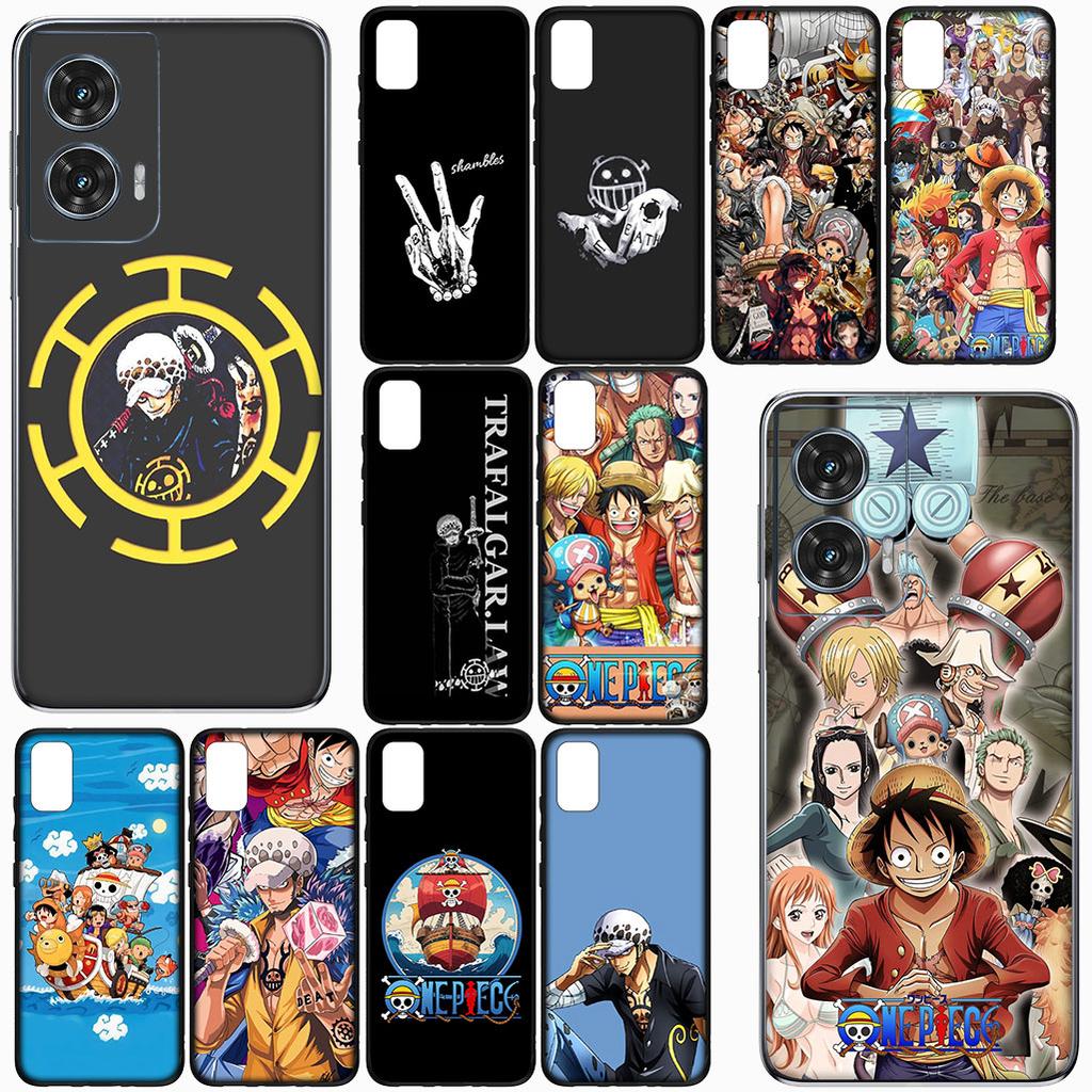 for Motorola Moto G86 G57 G67 G24 G15 G54 Power G13 G14 G34 G35 G45 G53 G55 G75 G72 Case One Pieces Trafalgar D Water Law Luffy
