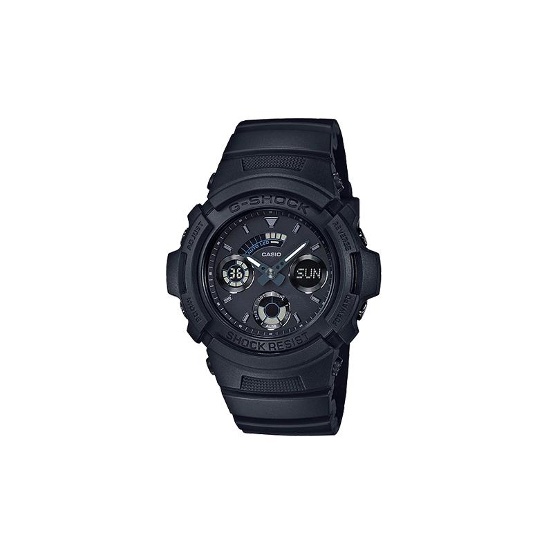 

Casio G-SHOCK Series Fashionable and Vibrant Street Classic Pointer Dual Display Dial Waterproof Movement Quartz Movement Resin Strap AW-591BB-1A чёрный
