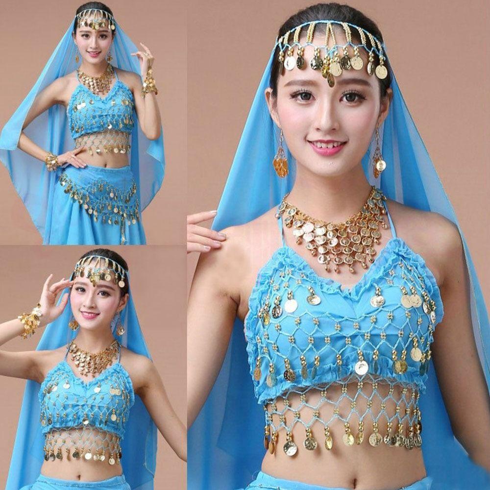 Stage Dance Wear Tassel Nightclub Belly Dance Bra Performance Top Show Costumes Halter Bra