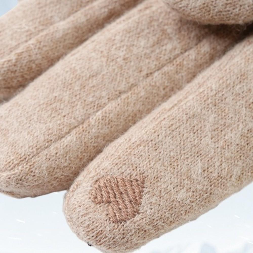 Thick Design Warm Gloves Windproof Winter Gloves Warm Touchscreen Gloves  Winter Commuting