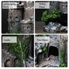 Resin Aquarium Ancient Castle Decoration Aquarium Tank Cavern Architecture Decoration Layout and