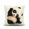 Cozy couch cushion cover Cute animal panda printed home decorative pillow car/bed seat back cushions square pillowcase