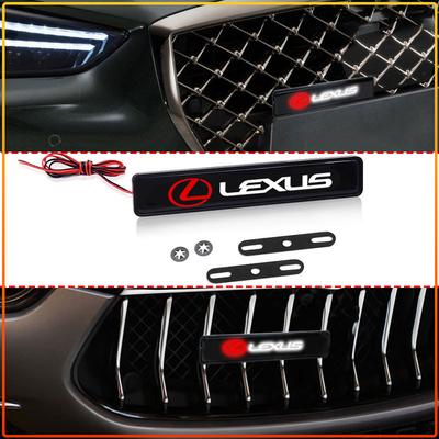 Araba Ön Izgara Amblemi LED Işıklı Ön Izgara Rozeti Çıkartması Lexus IS250 IS200 CT200h GS300 LS430 RX450h LX570 IS300 ES RX İçin