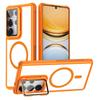 For Samsung Galaxy S26 Ultra Magnetic Case Clear Back Cover with Lens Cover Kickstand