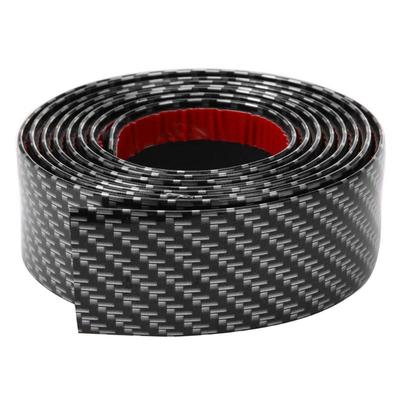 2.5m Car Door Protector Car Styling Carbon Fiber Look Soft Rubber Bumper Strip DIY Door Sill Protector Car Sticker