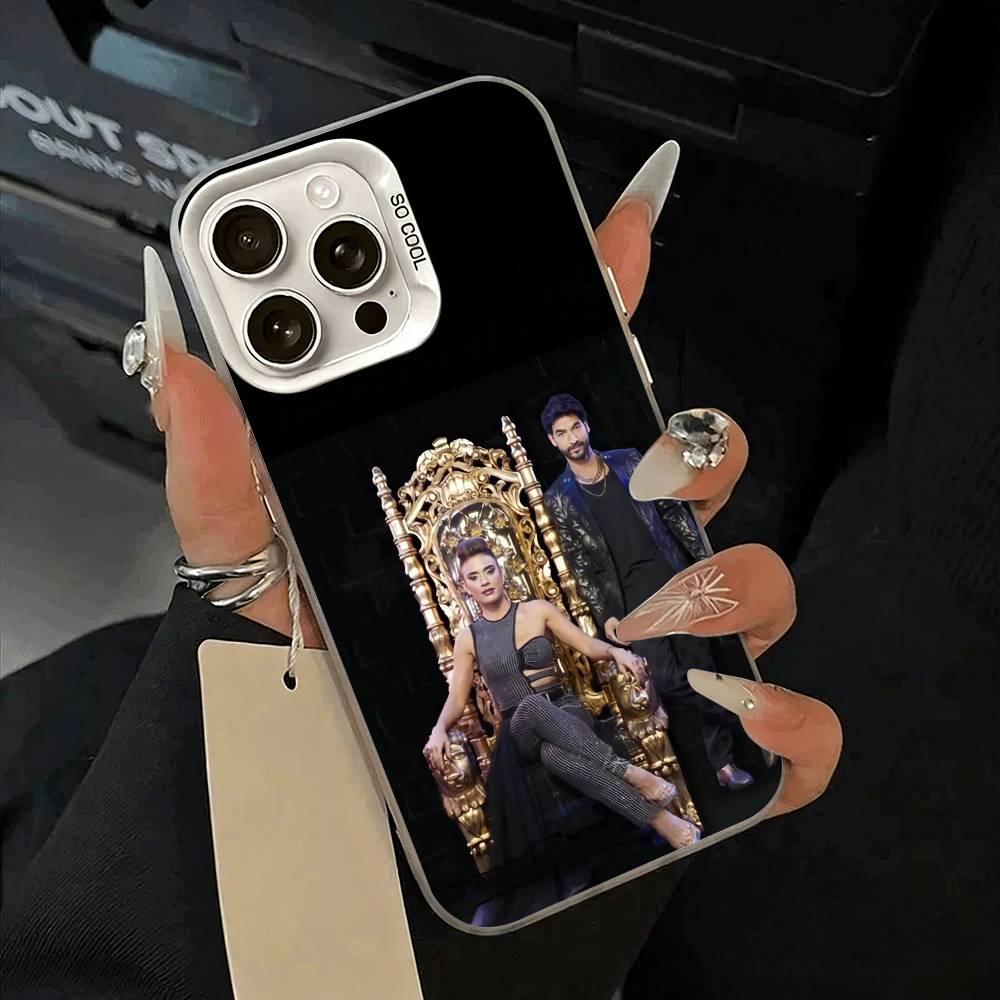 Q-Queen of Flow -La Reina D-Del Flow Phone Case For iPhone 17,16,15,14,13,12,11 Plus,Pro Max,XS,white silver phone case