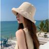Solid Color Summer Sun Hat Wide Brim Sunshade Hat Fashion Sunscreen Visor Cap  Hiking