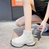 Fashion 2024 New Water Diamond High-top Sports Shoes for Women with Elastic Socks Boots and Spongy Breathable Casual Elevated Shoes