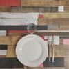 Mange-debout 60 x 60 cm - modèle Round pied blanc redden wood