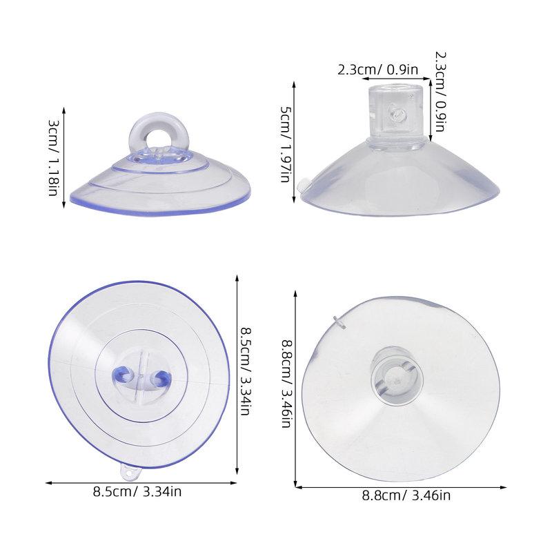 16Pcs Cat Hammock Suction Cups Replacement Transparent PVC Heavy Duty Strong Threaded Suction Cups for Glass Window Pet Perch