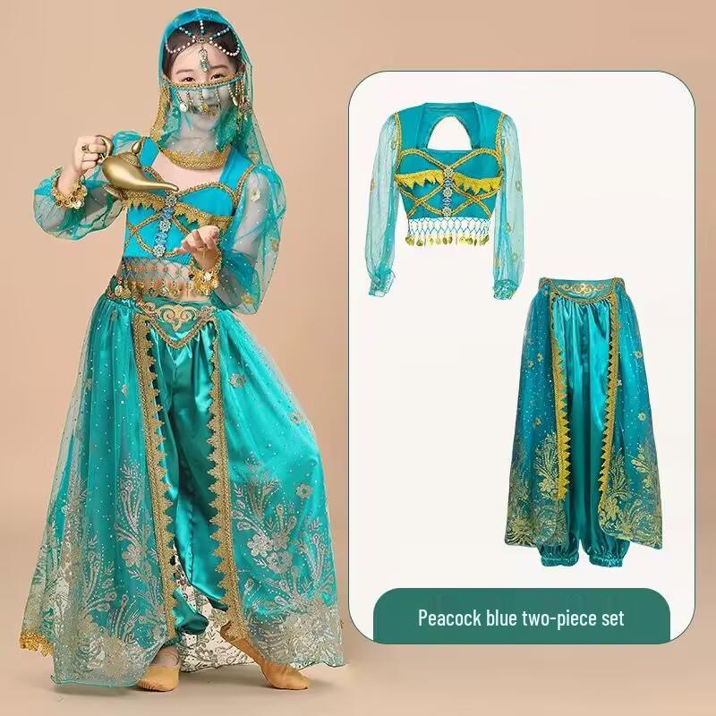 

Children s Exotic Princess Jasmine Indian Dance Costume 150 cm