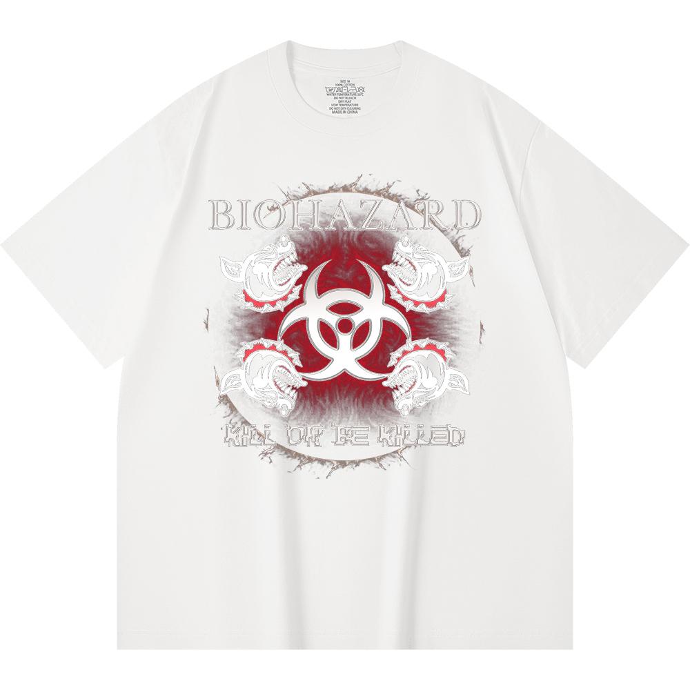230 Gsm 100% Cotton Heavy Metal T-Shirt  Rock Band Popular Music Print Unisex Heavy Cotton T Shirt